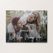 Heiraten Sie mir Foto Puzzle (Horizontal)