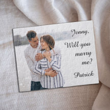 Heiraten Sie mir Foto Puzzle