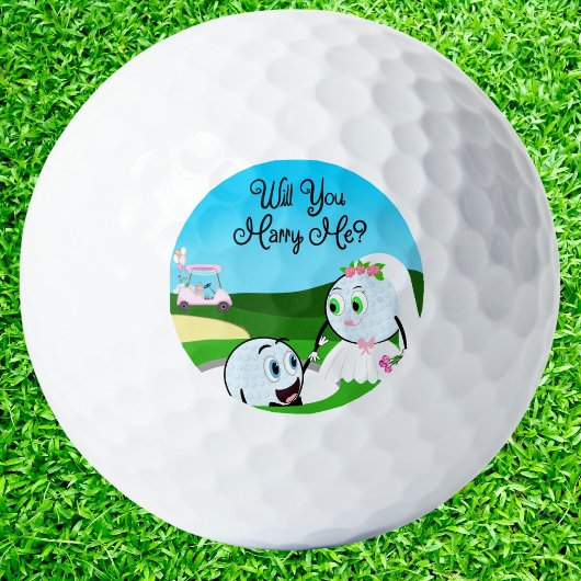Heiraten Sie mir Golf Balls Golfball