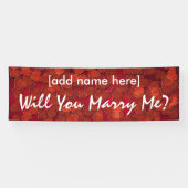 Heiraten Sie mir? Herzensbanner? Banner (Horizontal)