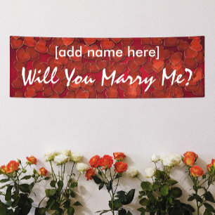 Heiraten Sie mir? Herzensbanner? Banner