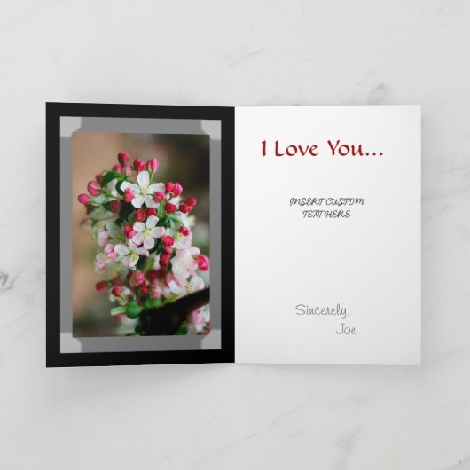 Heiraten Sie mir individuell anpassbare Farbkarte Karte (Innenseite)