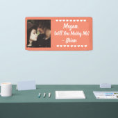 Heiraten Sie mir Individuelle Name und Foto Banner (Messe)