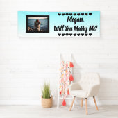 Heiraten Sie mir Individuelle Name und Foto Banner (Insitu)