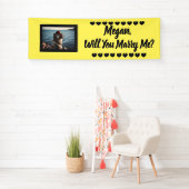 Heiraten Sie mir Individuelle Name und Foto Banner (Insitu)