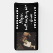 Heiraten Sie mir Individuelle Name und Foto Banner (Vertikal)