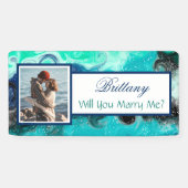 Heiraten Sie mir Individuelle Name Vorschlag Banne Banner (Horizontal)