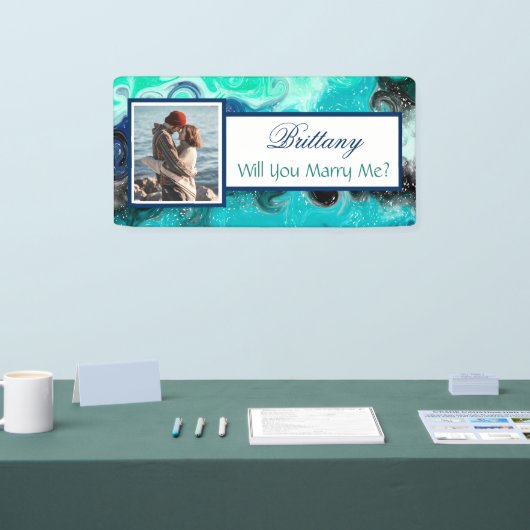 Heiraten Sie mir Individuelle Name Vorschlag Banne Banner (Messe)