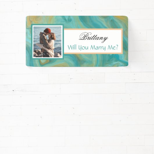 Heiraten Sie mir Individuelle Name Vorschlag Banne Banner (InSitu)