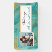 Heiraten Sie mir Individuelle Name Vorschlag Banne Banner (Vertikal)