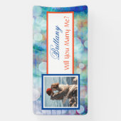 Heiraten Sie mir Individuelle Name Vorschlag Banne Banner (Vertikal)