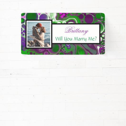 Heiraten Sie mir Individuelle Name Vorschlag Banne Banner (InSitu)