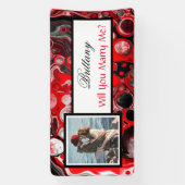 Heiraten Sie mir Individuelle Name Vorschlag Banne Banner (Vertikal)