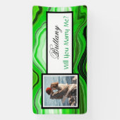 Heiraten Sie mir Individuelle Name Vorschlag Banne Banner (Vertikal)