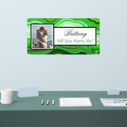 Heiraten Sie mir Individuelle Name Vorschlag Banne Banner (Messe)