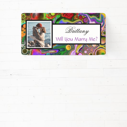 Heiraten Sie mir Individuelle Name Vorschlag Banne Banner (InSitu)