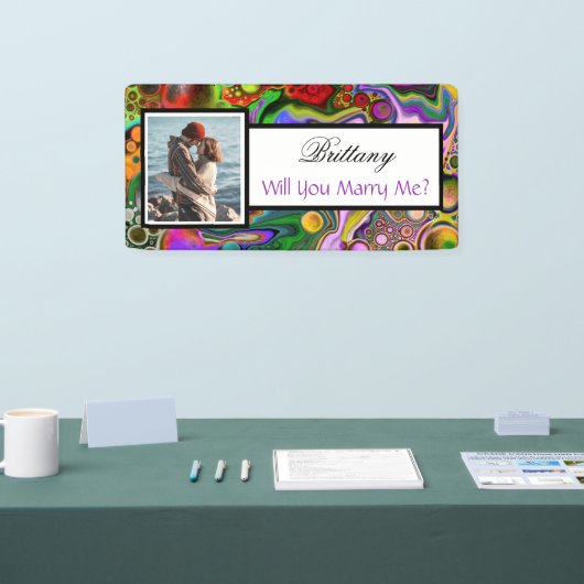 Heiraten Sie mir Individuelle Name Vorschlag Banne Banner (Messe)