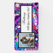 Heiraten Sie mir Individuelle Name Vorschlag Banner (Vertikal)