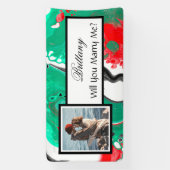 Heiraten Sie mir Individuelle Name Vorschlag Banner (Vertikal)