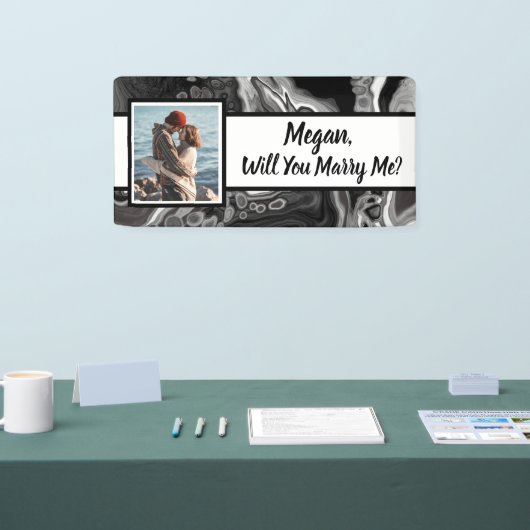 Heiraten Sie mir Individuelle Name Vorschlag Banner (Messe)