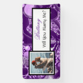 Heiraten Sie mir Individuelle Name Vorschlag Banner (Vertikal)