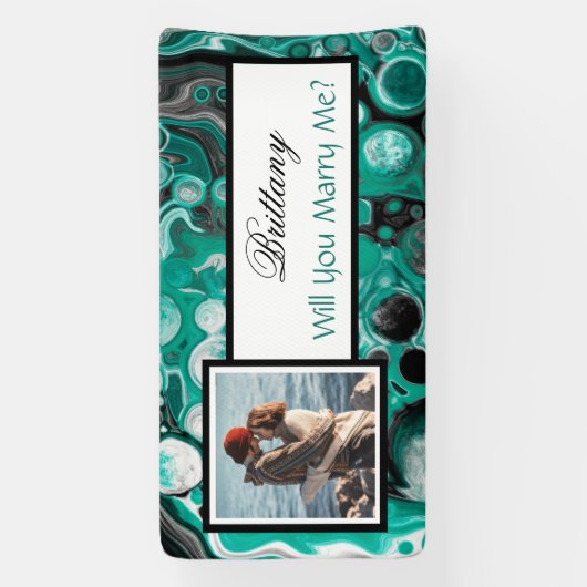 Heiraten Sie mir Individuelle Name Vorschlag Banner (Vertikal)