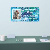 Heiraten Sie mir Individuelle Name Vorschlag Banner (Messe)