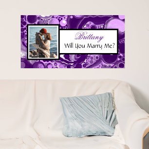 Heiraten Sie mir Individuelle Name Vorschlag Banner