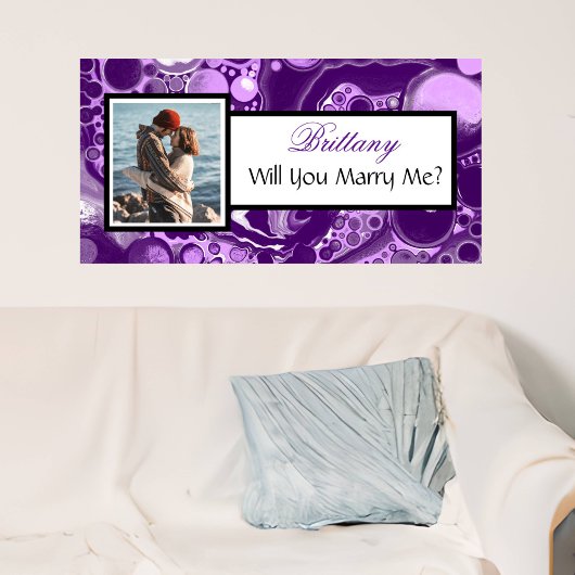 Heiraten Sie mir Individuelle Name Vorschlag Banner