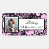 Heiraten Sie mir Individuelle Name Vorschlag Banner (Horizontal)