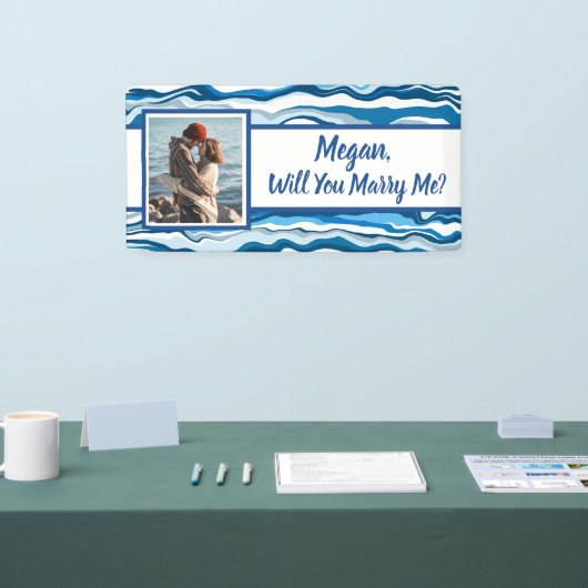 Heiraten Sie mir Individuelle Name Vorschlag Banner (Messe)