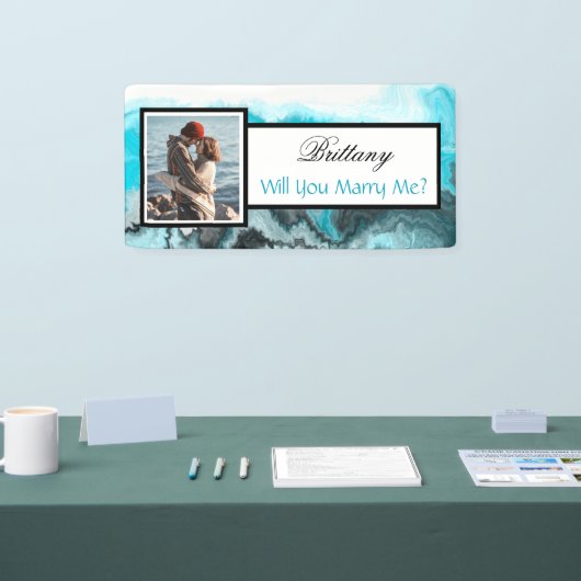 Heiraten Sie mir Individuelle Name Vorschlag Banner (Messe)