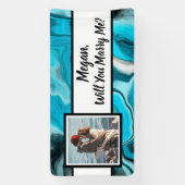 Heiraten Sie mir Individuelle Name Vorschlag Banner (Vertikal)