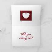 Heiraten Sie mir Karte (Innenseite)