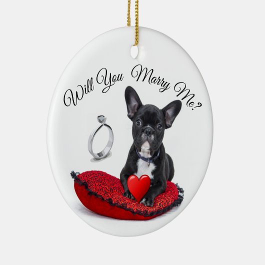 Heiraten Sie mir Keramik Ornament (Rechts)