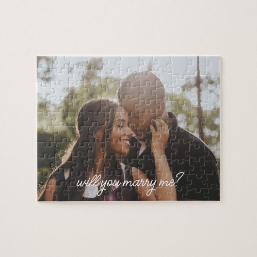 Heiraten Sie mir personalisierten Vorschlag Puzzle (Horizontal)