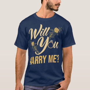 Heiraten Sie mir Redewendungen des Hochzeitvorschl T-Shirt