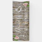 Heiraten Sie mir Romantischer Vorschlag Unterschre Banner (Vertikal)