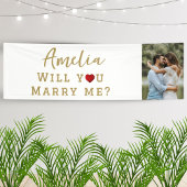 Heiraten Sie mir Romantisches Foto Banner