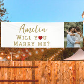Heiraten Sie mir Romantisches Foto Banner