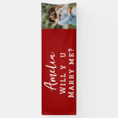 Heiraten Sie mir Romantisches Foto Banner (Vertikal)