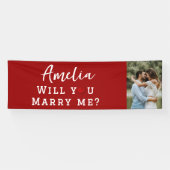 Heiraten Sie mir Romantisches Foto Banner (Horizontal)