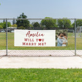 Heiraten Sie mir Romantisches Foto Banner (Insitu)