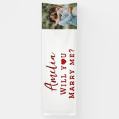Heiraten Sie mir Romantisches Foto Banner (Vertikal)