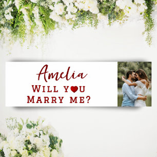 Heiraten Sie mir Romantisches Foto Poster
