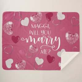 Heiraten Sie mir Script & Custom Sherpadecke