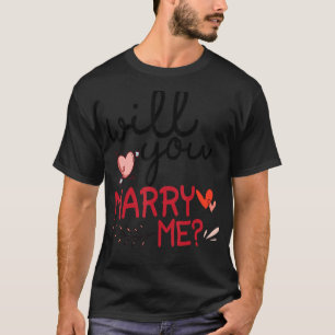 Heiraten Sie mir Verlobung Junggeselinnen-Abschied T-Shirt