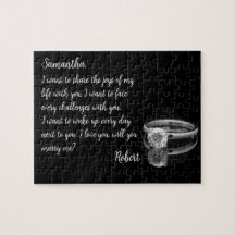 Heiraten Sie mir versteckte Nachrichtenrätsel