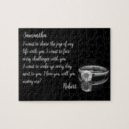 Heiraten Sie mir versteckte Nachrichtenrätsel Puzzle