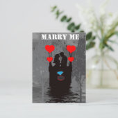 Heiraten Sie mir Vorschlag Jigsaw Puzzles Postkarte (Stehend Vorderseite)